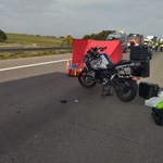 Zderzenie motocyklisty z busem na A1. Nie żyje jedna osoba