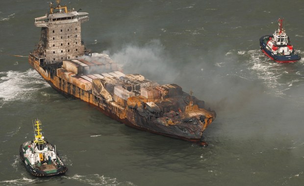 Zderzenie na Morzu Północnym. Rosjanin kapitanem kontenerowca