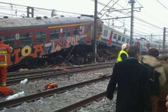 Zderzenie pociągów w Brukseli