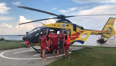 Zderzenie skuterów wodnych na Jeziorze Zegrzyńskim, 30-latek trafił do szpitala