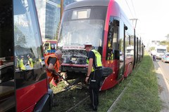 Zderzenie tramwajów w Łodzi. 23 osoby poszkodowane