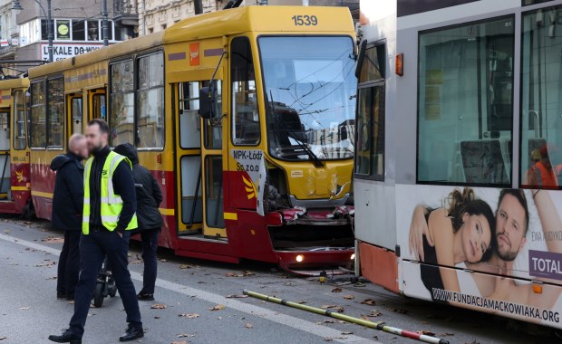 Zderzenie tramwajów w Łodzi. 4 osoby w szpitalach