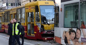 Zderzenie tramwajów w Łodzi. 4 osoby w szpitalach