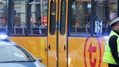 Zderzenie tramwajów w Warszawie. Dwie osoby poszkodowane