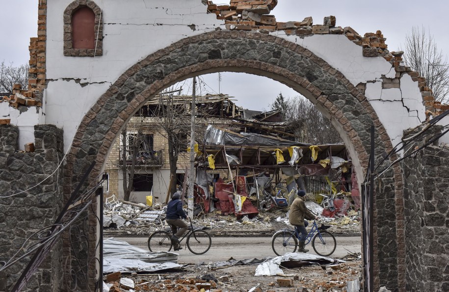 Zdewastowana Borodzianka /OLEG PETRASYUK /PAP/EPA
