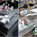 Zdewastowany cmentarz w Ełku. Straty to kilkaset tysięcy złotych