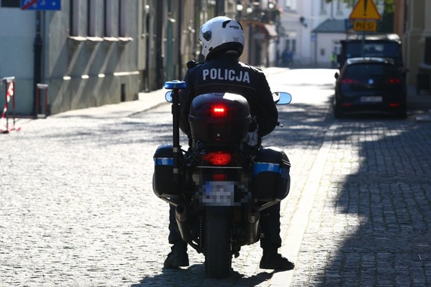 Zderzenie czterech policyjnych motocykli