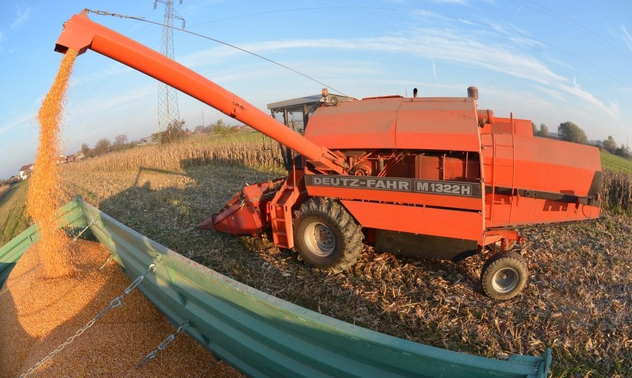 Bogusławice. Maszyna do młócenia kukurydzy wciągnęła ręce rolnika