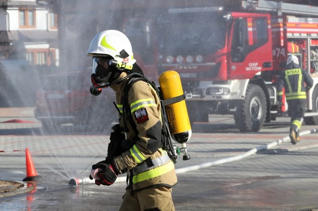 Pożar hali magazynowej w Chełmku