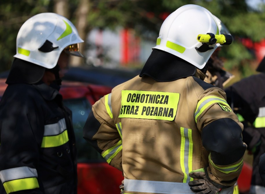 Jedna osoba poparzona w pożarze w Pyrzycach