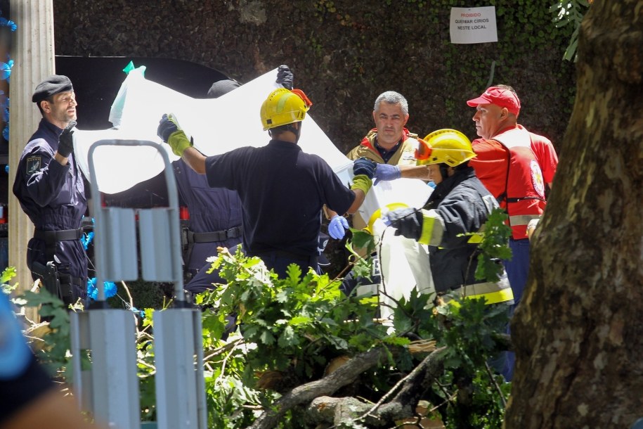 Zdj. z miejsca zdarzenia /HOMEM DE GOUVEIA /PAP/EPA