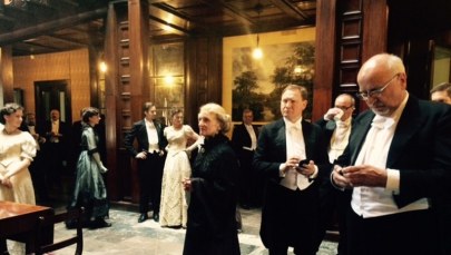 Zdjęcia do "Marii Curie" w łódzkim Pałacu Poznańskiego