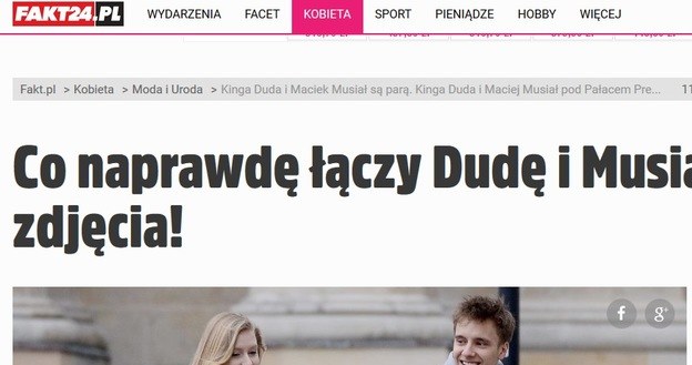 Zdjęcia Kingi Dudy i Maćka Musiała opublikował portal fakt24.pl /Fakt