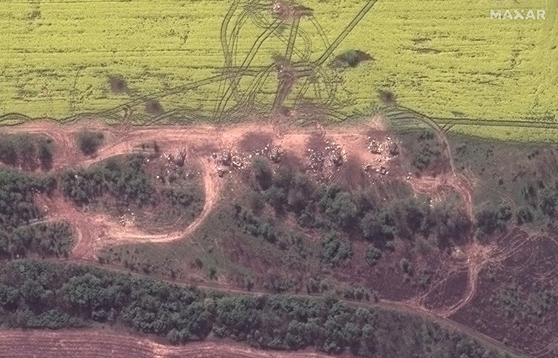 Zdjęcia satelitarne wschodniej Ukrainy /PAP