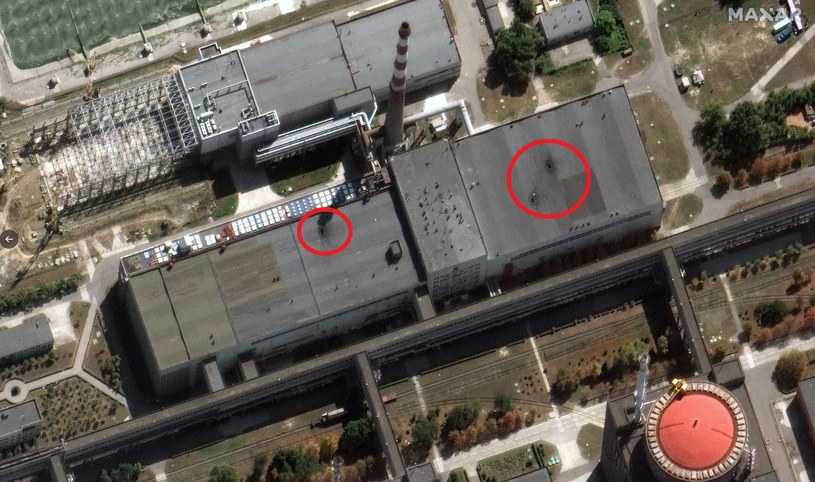 Zdjęcia satelitarne Zaporoskiej Elektrowni Jądrowej /MAXAR TECHNOLOGIES /
