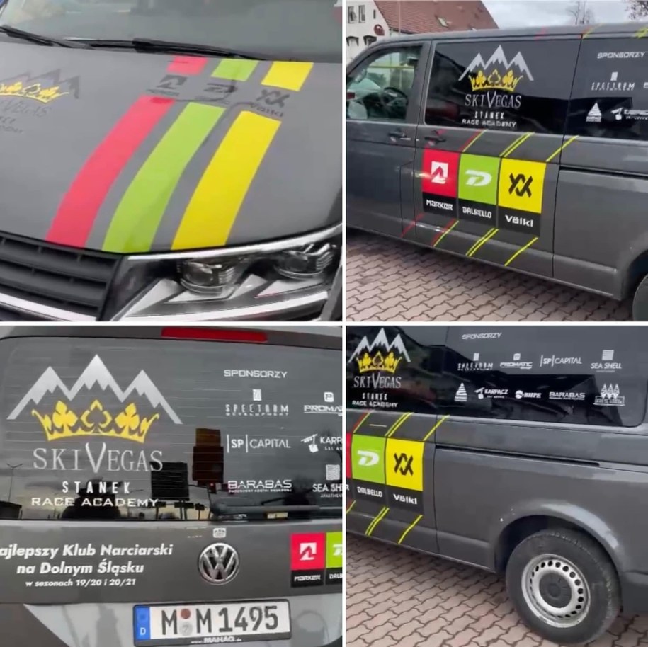 Zdjęcia skradzionego busa należącego do klubu narciarskiego /Klub Sportowy Skivegas Stanek Race Academy /Facebook
