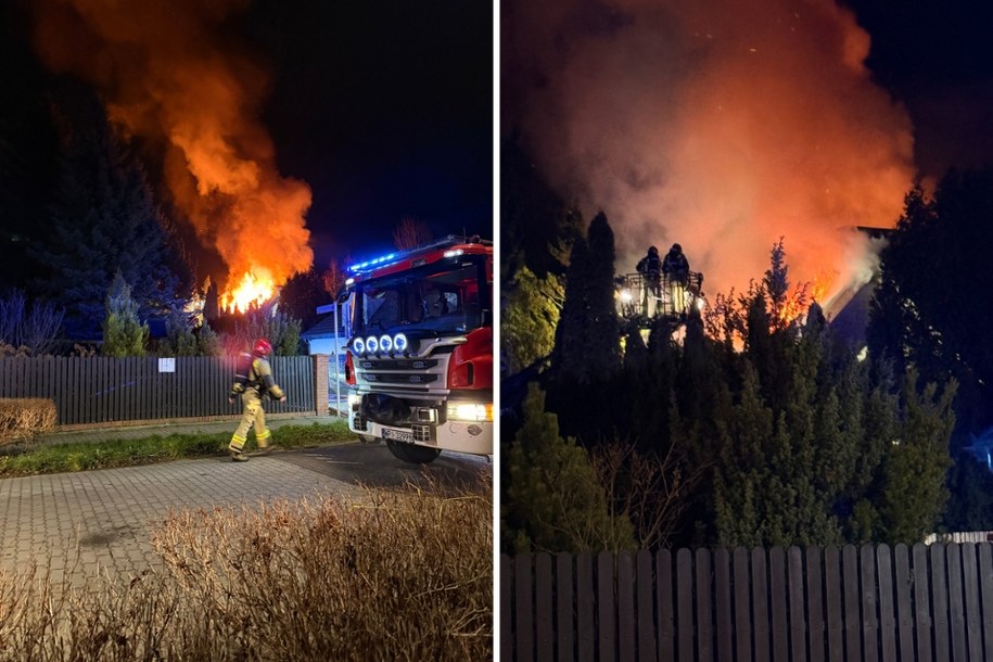 Zdjęcia z akcji gaśniczej w Julianowie /Kacper Wróblewski /RMF FM