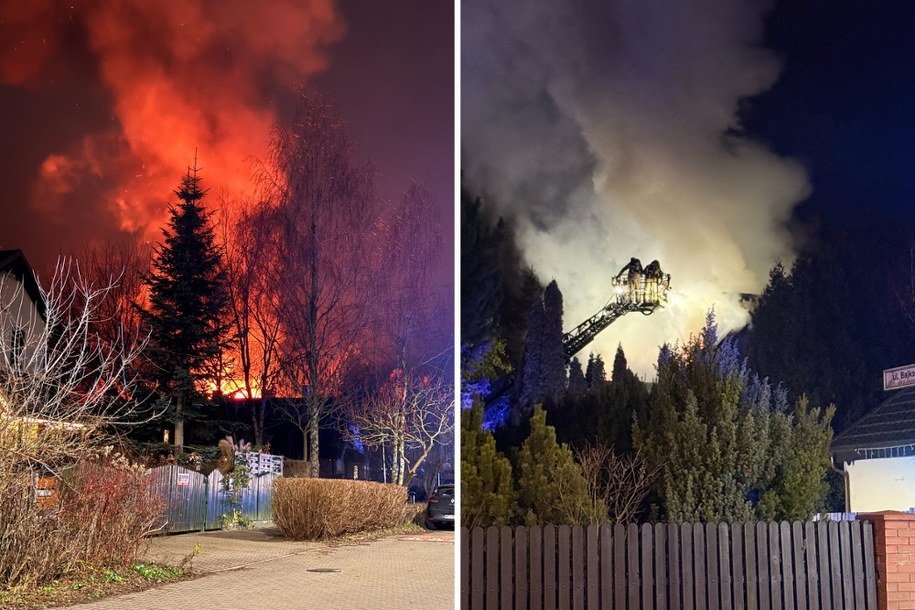 Zdjęcia z akcji gaśniczej /Kacper Wróblewski /RMF FM