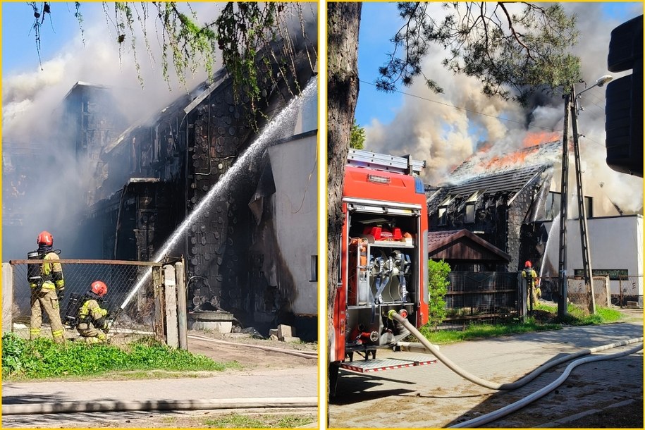 Zdjęcia z miejsca pożaru w Jaworznie /Kanał Miejskie Zero  /