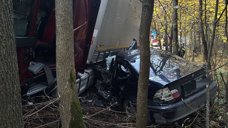 Zdjęcia z miejsca wypadku opublikowała policja /Lubelska Policja /
