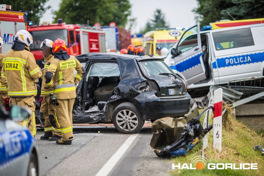 Zdjęcia z miejsca wypadku opublikowała redakcja halogorlice.info /halogorlice.info /