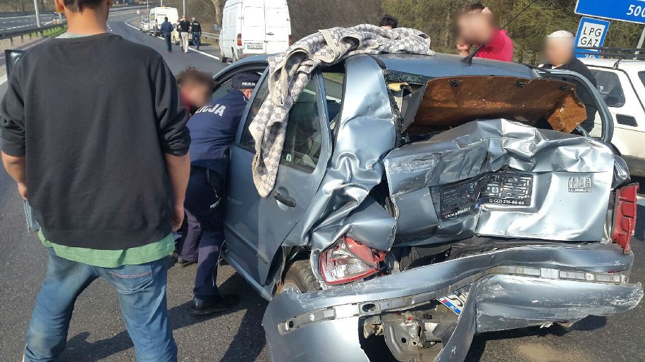 Zdjęcia z miejsca wypadku otrzymaliśmy na Gorącą Linię RMF FM /Sławomir Nowak /Gorąca Linia RMF FM