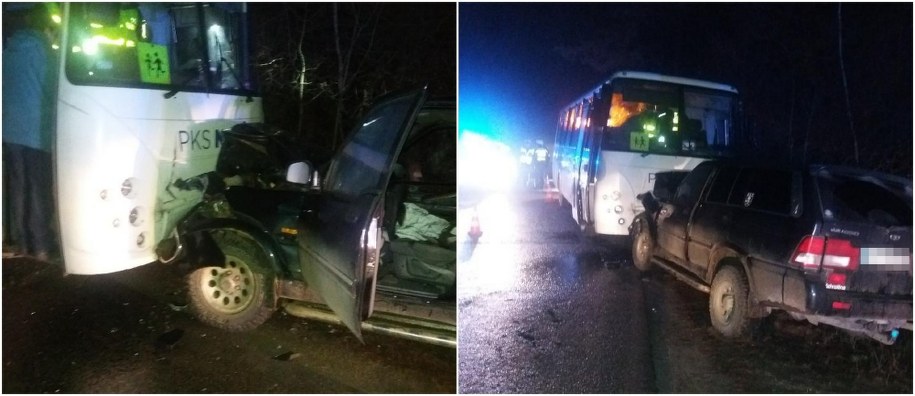 Zdjęcia z miejsca wypadku /KWP Białystok /
