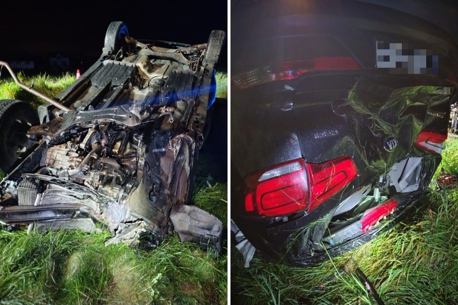 Zdjęcia z miejsca wypadku /KMP Rzeszów /Policja