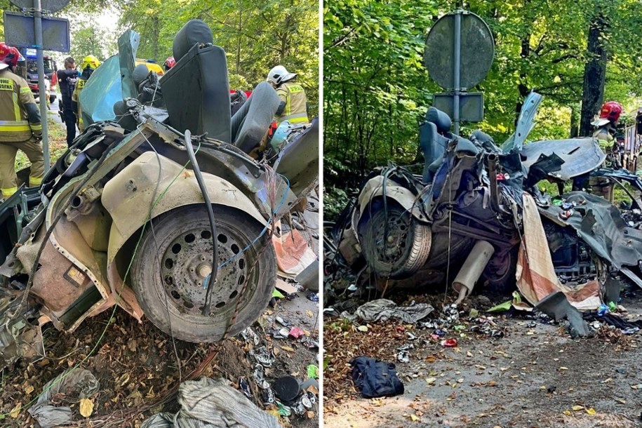 Zdjęcia z miejsca wypadku / KPP Bartoszyce /Policja