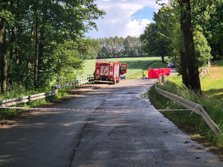 Zdjęcia z miejsca wypadku /Komenda Powiatowa Policji Iława