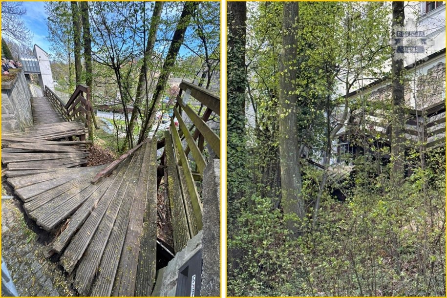 Zdjęcia z miejsca zdarzenia (UM Cieszyn, Śląska policja) /