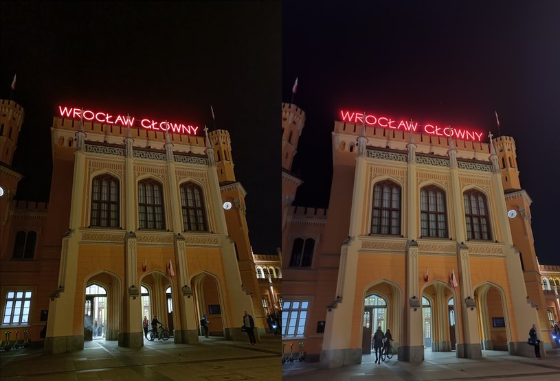 Zdjęcia z trybem nocnym są nieco jaśniejsze, neony wyraźniejsze - efekt nie zawsze zadowala /Ilona Dobijańska /INTERIA.PL