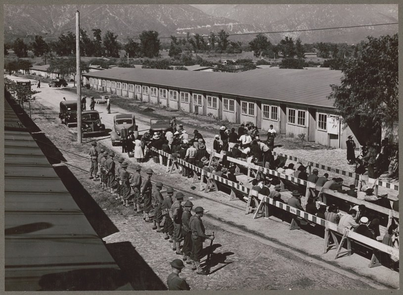 Zdjęcie amerykańskiego obozu, w którym byli internowani Japończycy /Library of Congress/Media Drum /East News