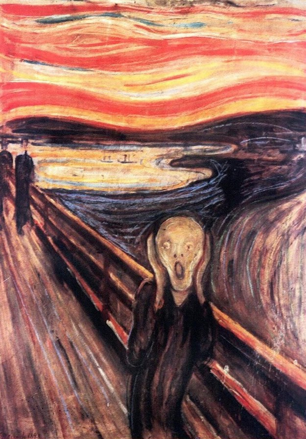 Zdjęcie archiwalne słynnego obrazu "Krzyk" norweskiego artysty Edwarda Muncha /Katrine /PAP/EPA
