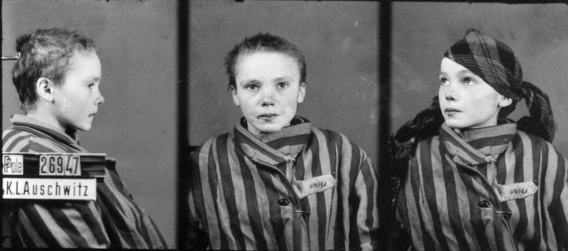 Zdjęcie Czesławy Kwoki wykonane w Auschwitz, pod koniec roku 1942 lub na początku 1943 przez Wilhelma Brasse /Wikimedia Commons /&nbsp