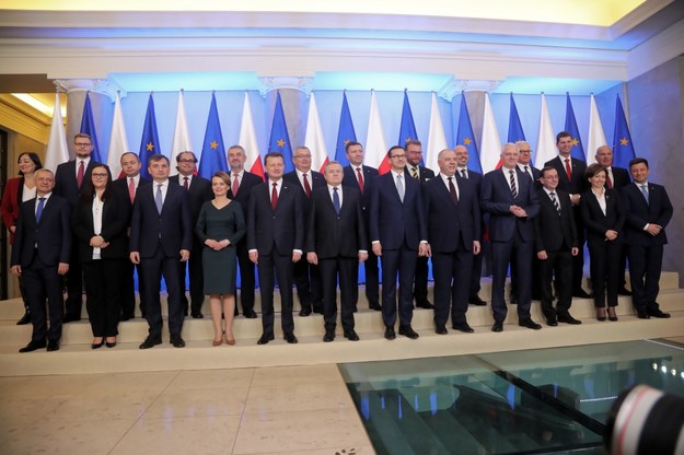 Zdjęcie grupowe Rady Ministrów /	Wojciech Olkuśnik /PAP