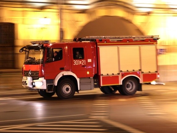 Pożar w Koszalinie. 8 osób poszkodowanych, w tym 3 dzieci