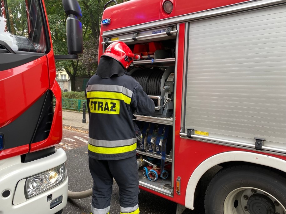 Pożar w Radomiu. Dwie osoby trafiły do szpitala