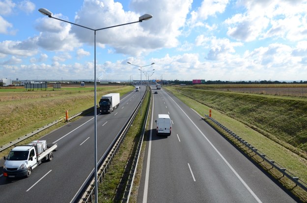 Zwężenie na autostradzie A4 w Szczepanowie