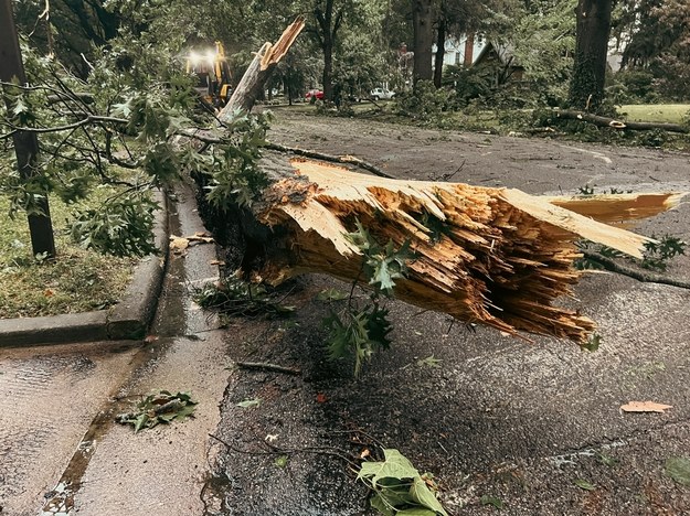 Zerwane dachy i połamane drzewa. Nad Polską przeszły potężne burze