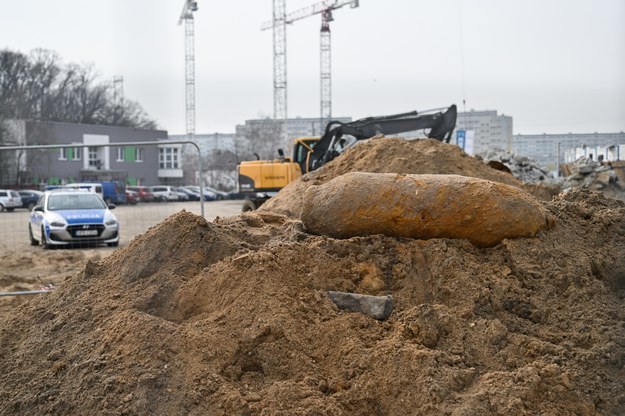 Pocisk z II wojny światowej na terenie szpitala