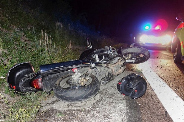 Motocyklista zginął po zderzeniu z łosiem