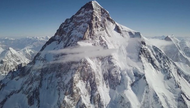 Zdjęcie K2 wykonane z drona na wysokości 8400 metrów /Bartek Bargiel /Materiały prasowe