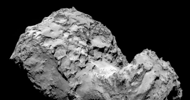 Zdjęcie komety 67p/Churyumov-Gerasimenko zrobione przez sondę Rosetta 3 sierpnia /materiały prasowe