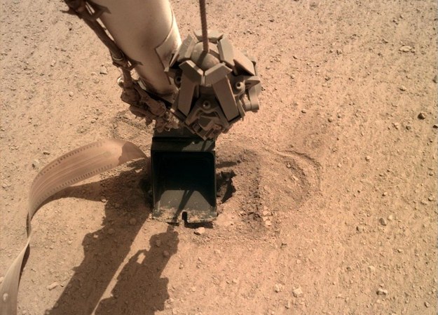Zdjęcie łopatki dociskajacej Kreta 1 czerwca 2020 roku /NASA/JPL-Caltech /Materiały prasowe