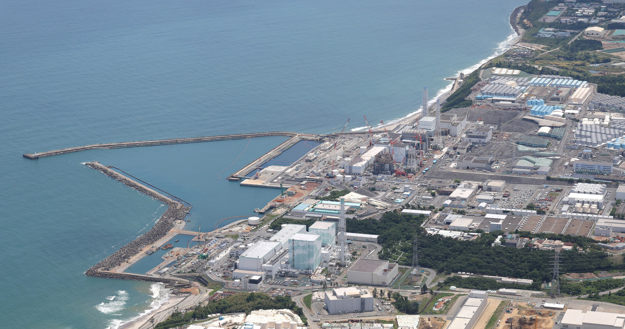 Zdjęcie lotnicze ukazuje elektrownię jądrową Fukushima /HIDENORI NAGAI/Yomiuri /AFP