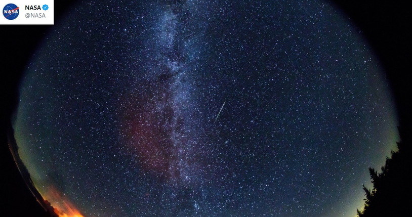 Zdjęcie Perseidów opublikowane przez NASA /NASA