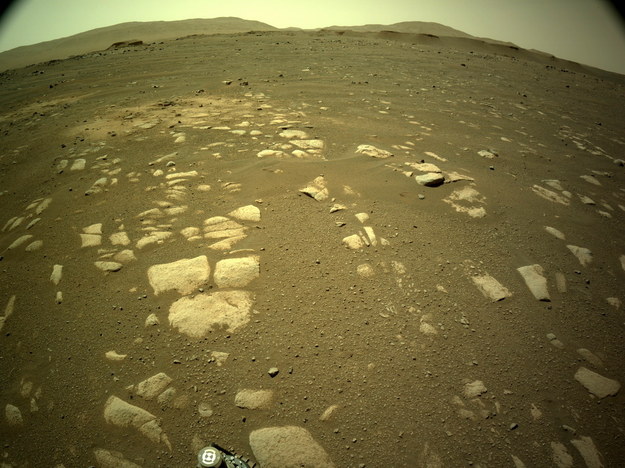 Zdjęcie powierzchni Marsa wokół łazika Perseverance / NASA/JPL-Caltech /PAP/EPA