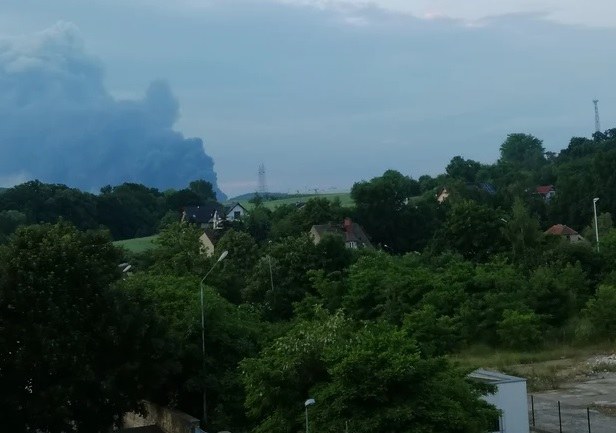 Zdjęcie pożaru składowiska opon w Wilkowie /Gorąca Linia RMF FM