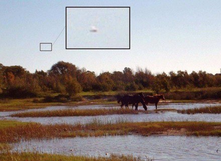 Zdjęcie przedstawiające coś jakby UFO wykonane nad argentyńską prowincją La Pampa /MWMedia
